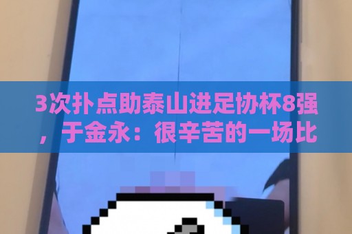 3次扑点助泰山进足协杯8强，于金永：很辛苦的一场比赛感谢所有人