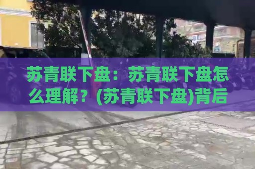 苏青联下盘：苏青联下盘怎么理解？(苏青联下盘)背后的协作逻辑与实战思路【苏青联下盘】🧊网上热门博球站导航小球粤语解说高水贴水在线